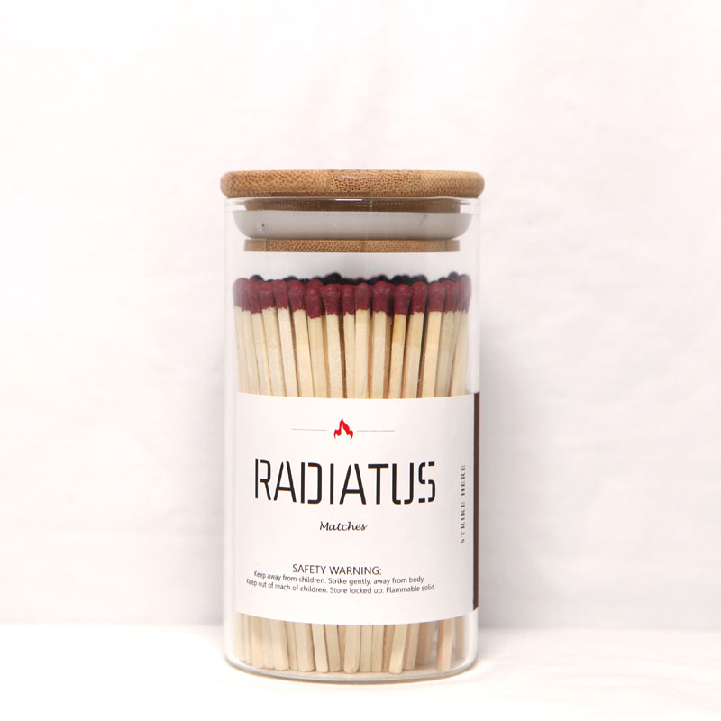 Colorful Safety Matches in Jar #BA Jar Matches