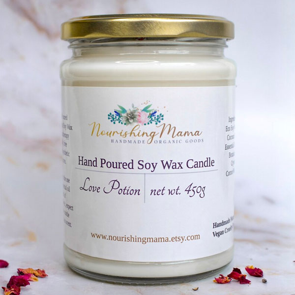 Natural Crystal Soy Wax Scented Candle