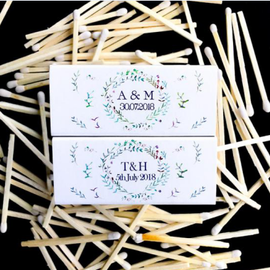 Flickering Flames, Frugal Finery: Cheap Wedding Matchbooks in Table Settings