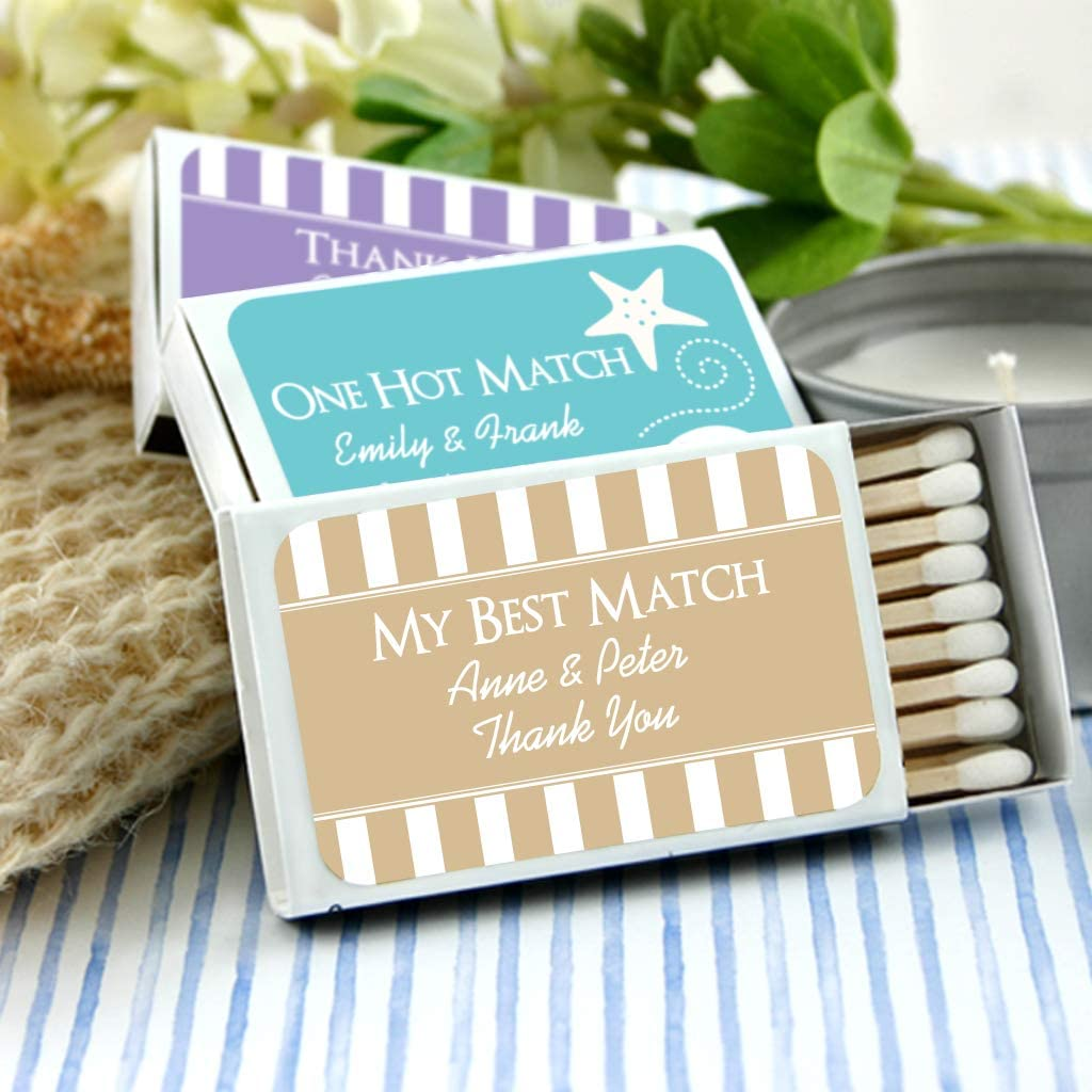 Flicker of Romance: Personalized Wedding Matchbooks for a Magical Day
