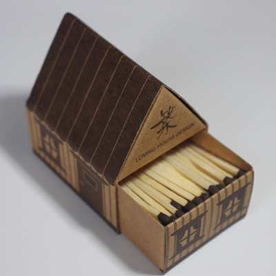 Household Matches in A Cardborad Cabin Box