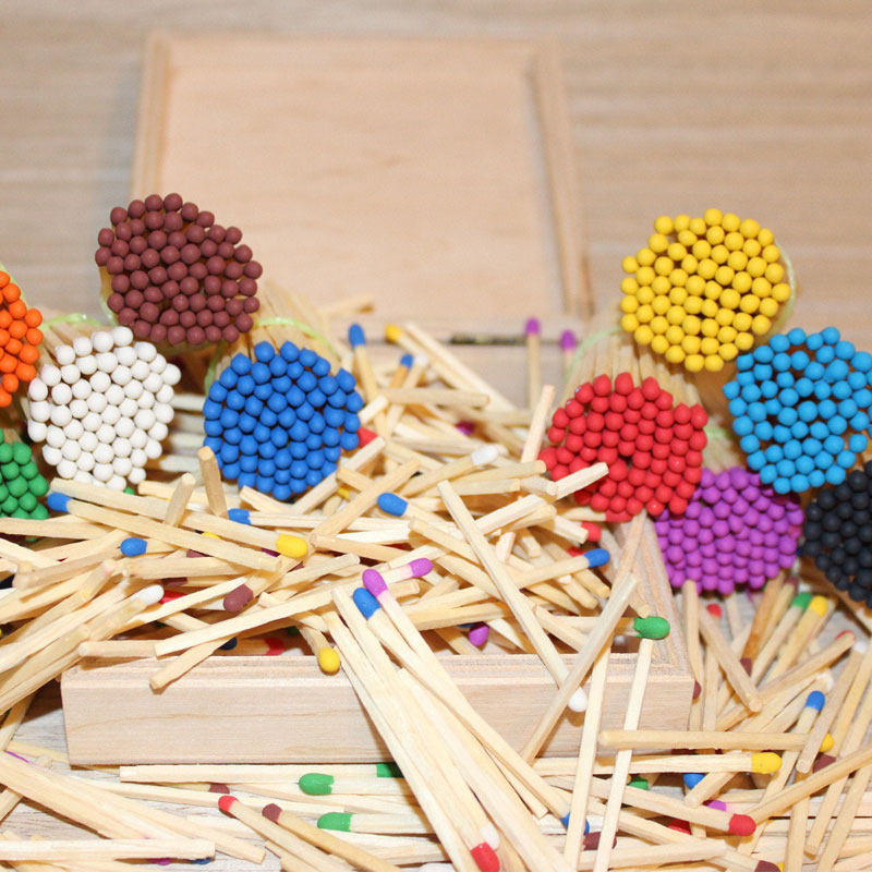 Bulk Matchsticks with Coloured and White Tips