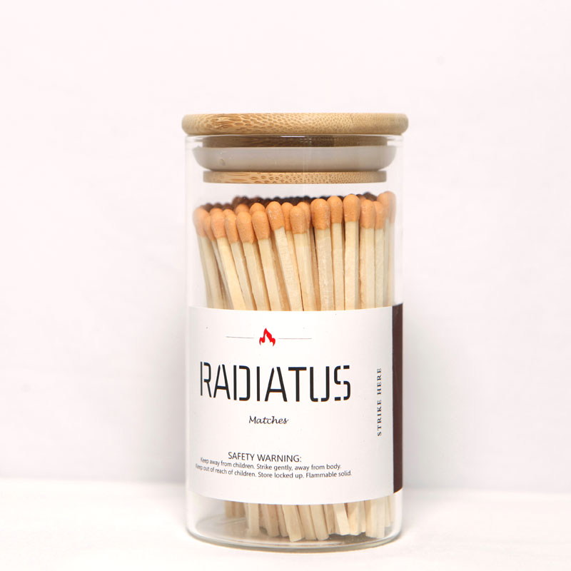 Colorful Safety Matches in Jar #BA Jar Matches