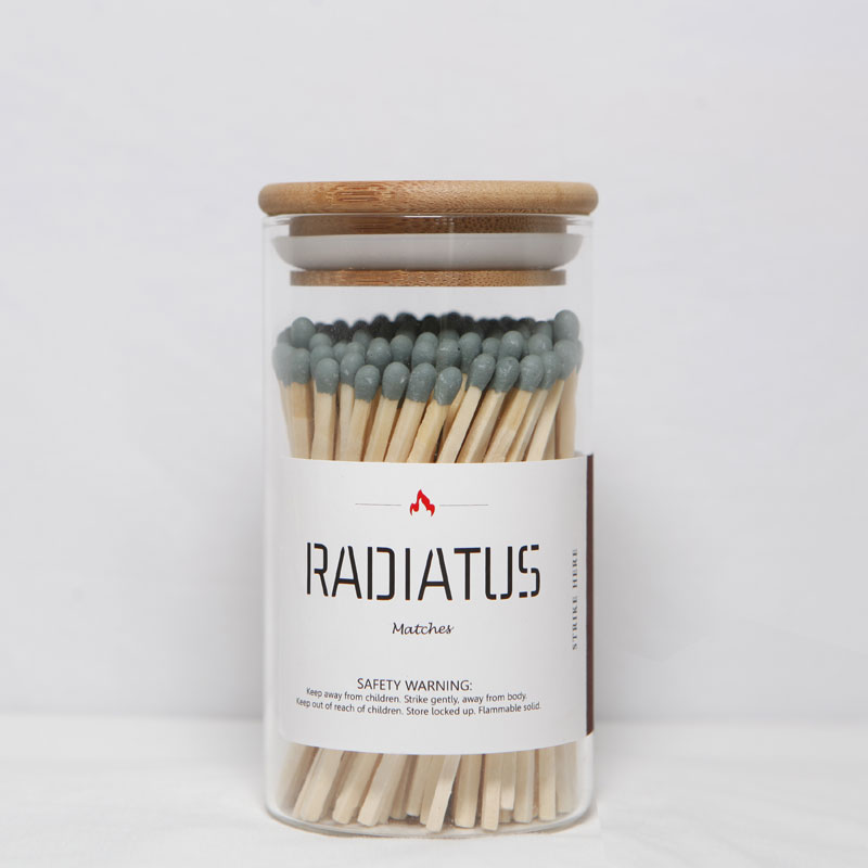 Colorful Safety Matches in Jar #BA Jar Matches