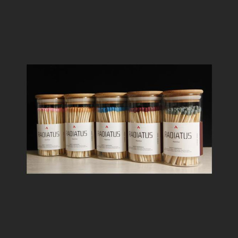 Colorful Safety Matches in Jar #BA Jar Matches