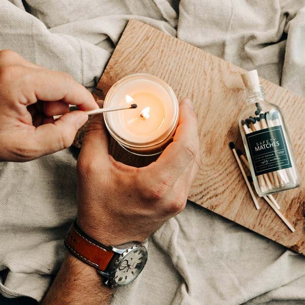 Safety Matches in Glass Jar