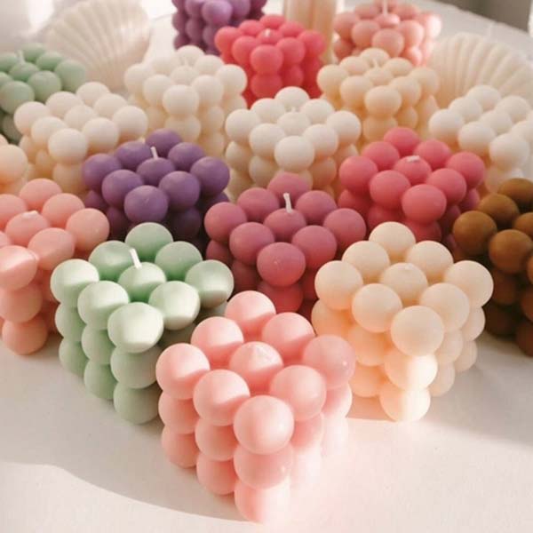 Bubble Square Candle