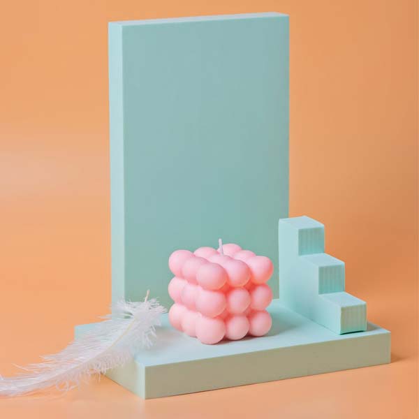 Bubble Square Candle