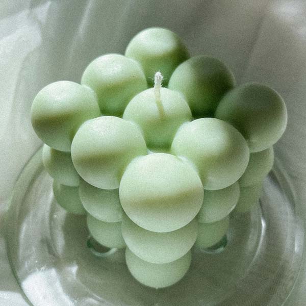 Green Bubble Candle