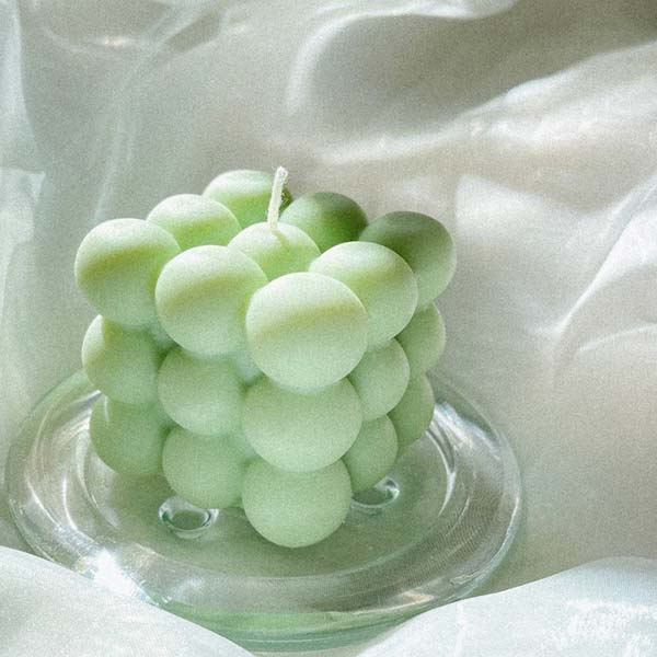 Green Bubble Candle