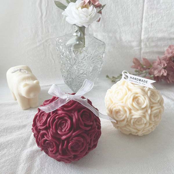 Rose Ball Candle