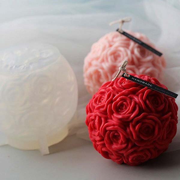 Rose Ball Candle