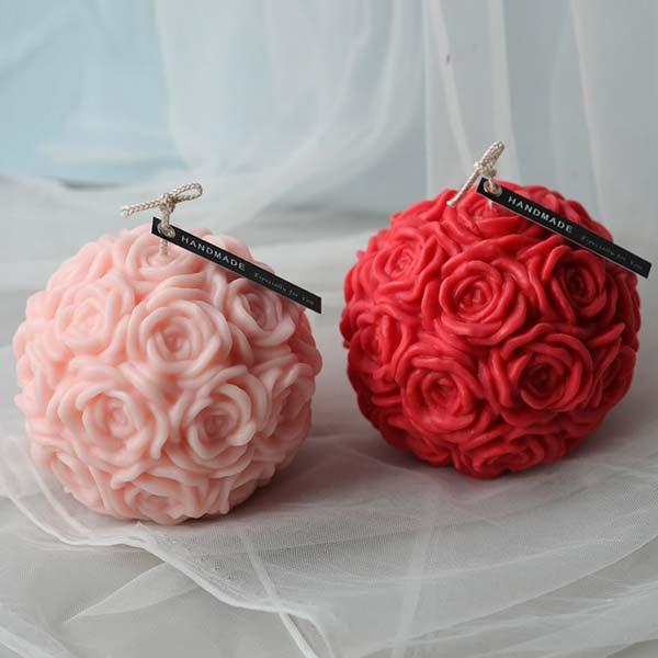 Rose Ball Candle