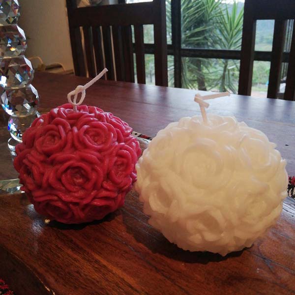 Rose Ball Candle