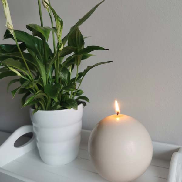 White Ball Candles