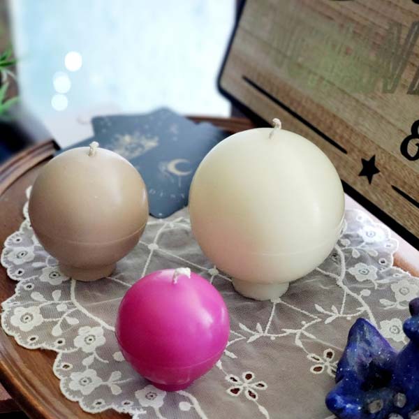 White Ball Candles