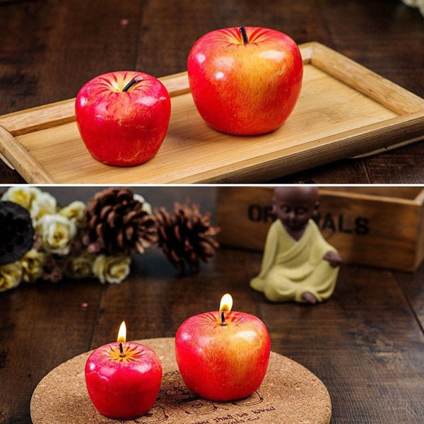 Apple Shaped Candles