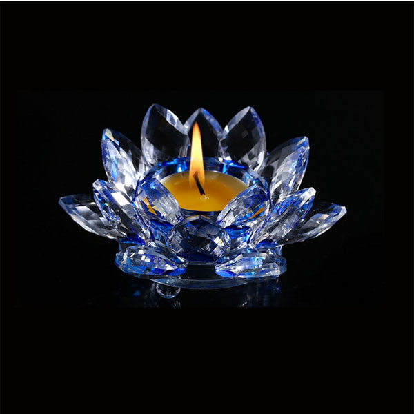 Crystal Flower Candle