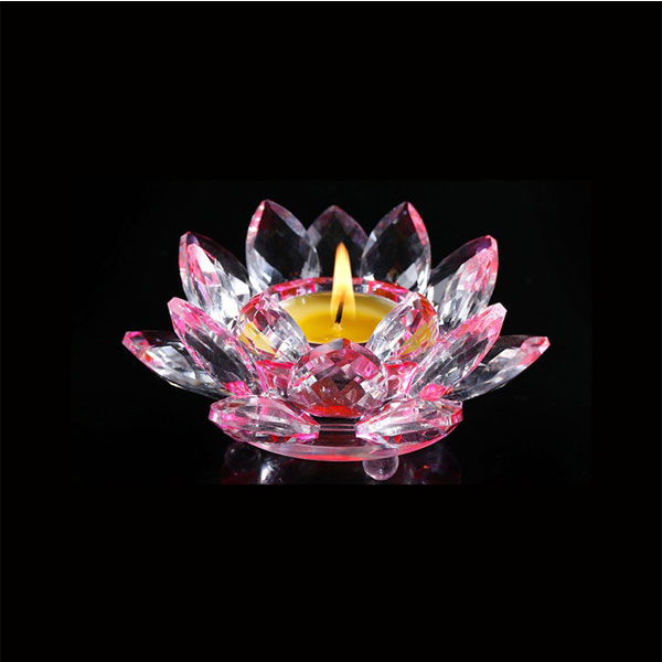 Crystal Flower Candle