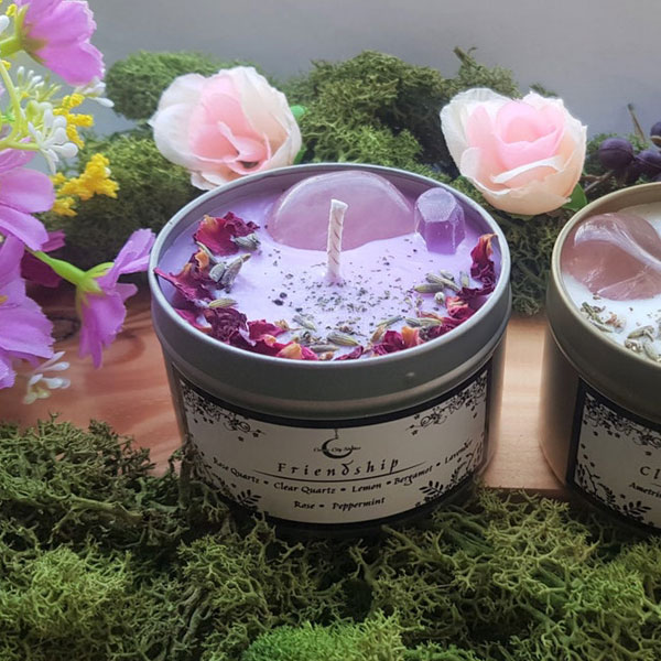 Healing Crystal Candles