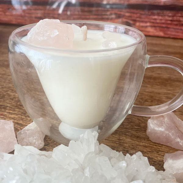 Natural Crystal Candle