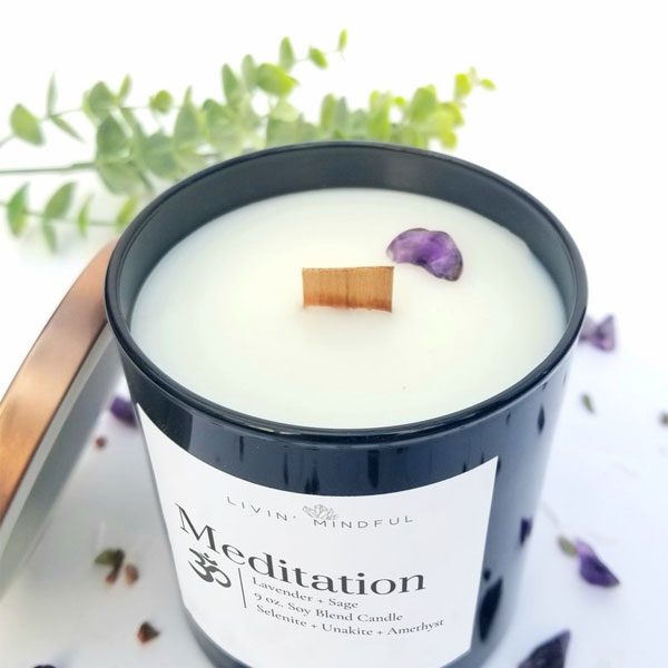 Soy Wax Crystal Candle