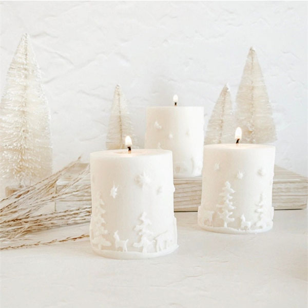 Christmas Candles for Dining Table