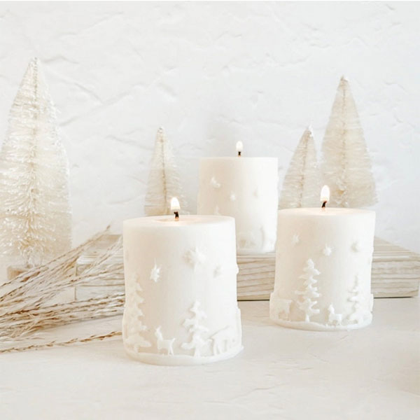 Christmas Candles for Dining Table