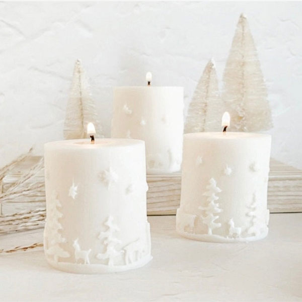 Christmas Candles for Dining Table