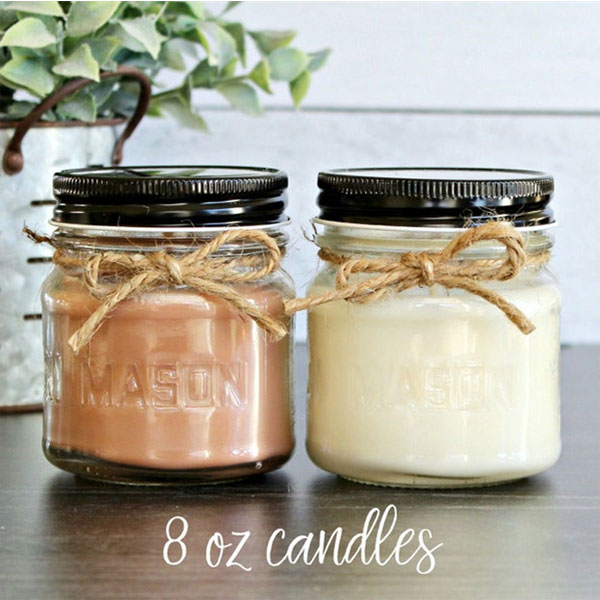 Christmas Mason Jar Candles