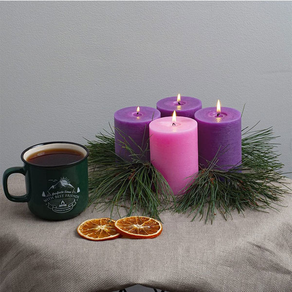 Christmas Wreath Candle