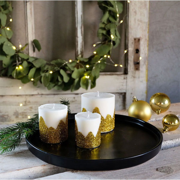Gold Christmas Candles