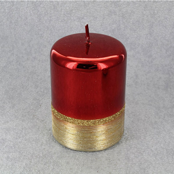 Large Red Christmas Candles