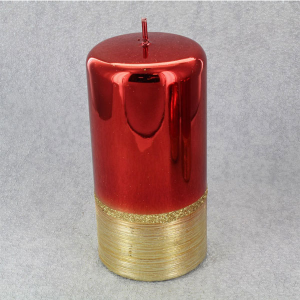 Large Red Christmas Candles