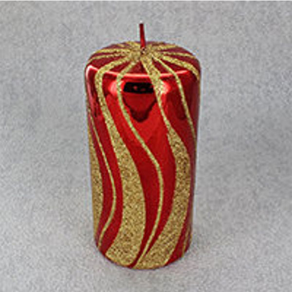 Large Red Christmas Candles