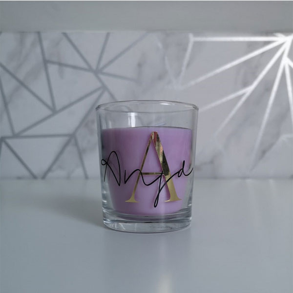 Personalized Christmas Candles