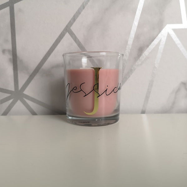 Personalized Christmas Candles