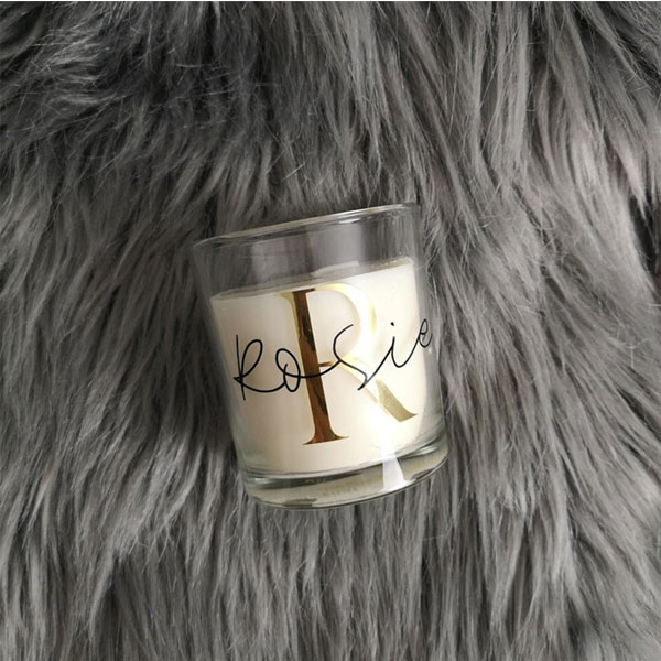 Personalized Christmas Candles