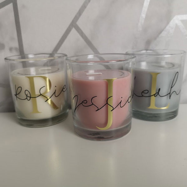 Personalized Christmas Candles