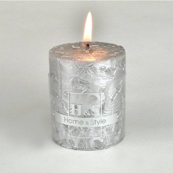 Silver Christmas Candles