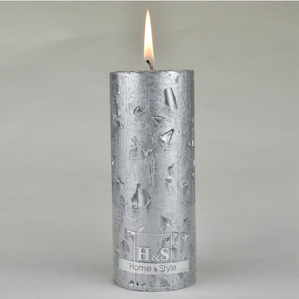 Silver Christmas Candles